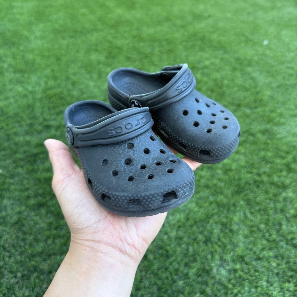 Kids Black Crocs Clogs